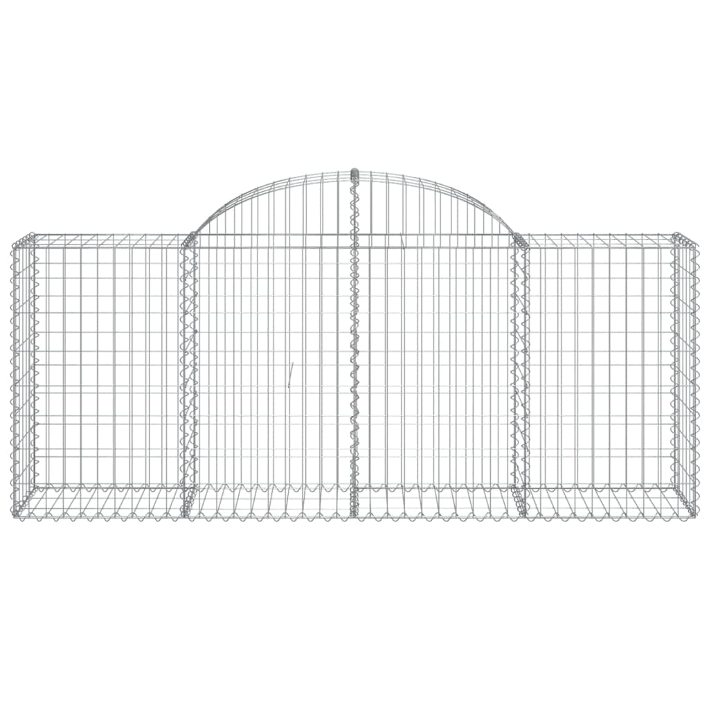 vidaXL Coșuri gabion arcuite 11 buc, 200x50x80/100 cm, fier galvanizat vidaXL Coșuri gabion arcuite 11 buc, 200x50x80/100 cm, fier galvanizat