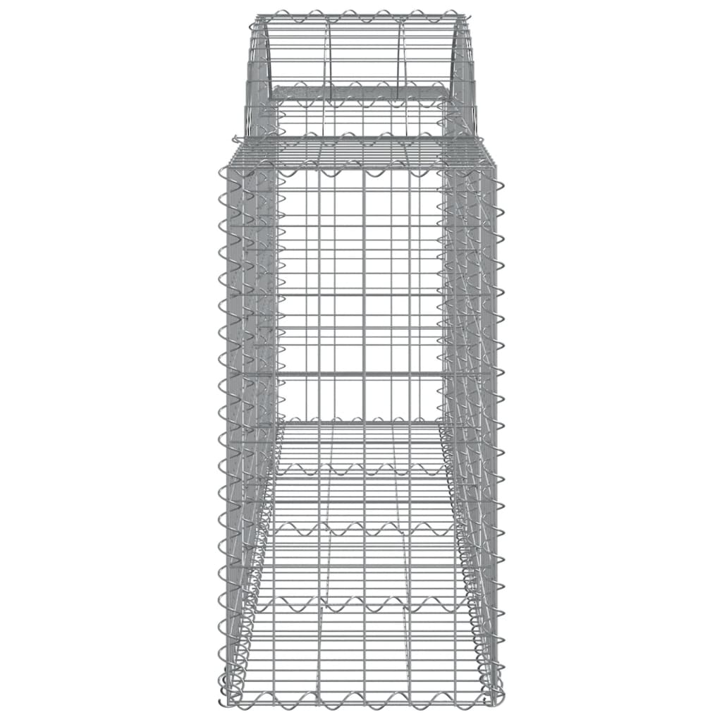 vidaXL Coșuri gabion arcuite 11 buc, 200x50x80/100 cm, fier galvanizat vidaXL Coșuri gabion arcuite 11 buc, 200x50x80/100 cm, fier galvanizat