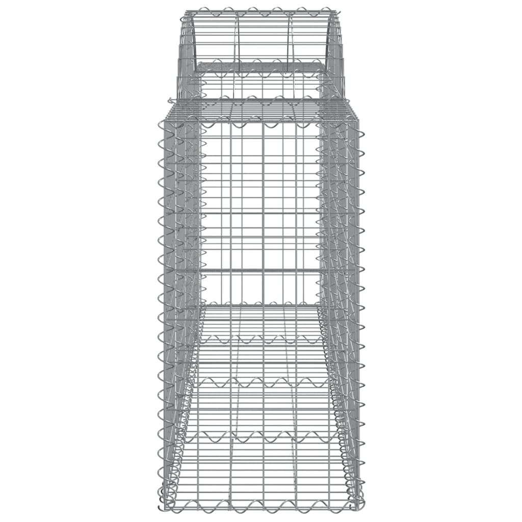 vidaXL Coșuri gabion arcuite 12 buc, 200x50x80/100 cm, fier galvanizat vidaXL Coșuri gabion arcuite 12 buc, 200x50x80/100 cm, fier galvanizat