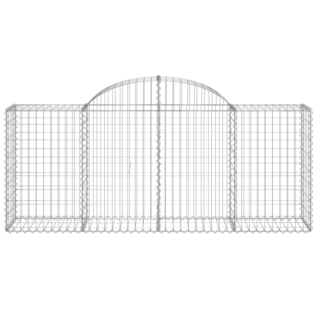 vidaXL Coșuri gabion arcuite 20 buc, 200x50x80/100 cm, fier galvanizat vidaXL Coșuri gabion arcuite 20 buc, 200x50x80/100 cm, fier galvanizat