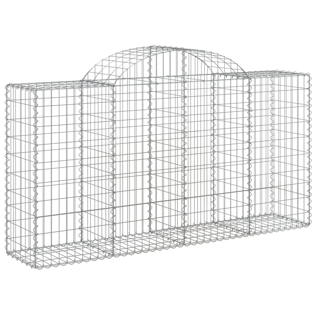 vidaXL Coșuri gabion arcuite 10 buc, 200x50x100/120cm, fier galvanizat vidaXL Coșuri gabion arcuite 10 buc, 200x50x100/120cm, fier galvanizat