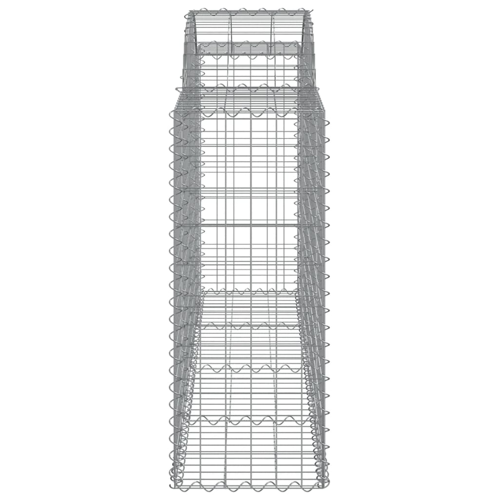 vidaXL Coșuri gabion arcuite 18 buc, 200x50x100/120cm, fier galvanizat