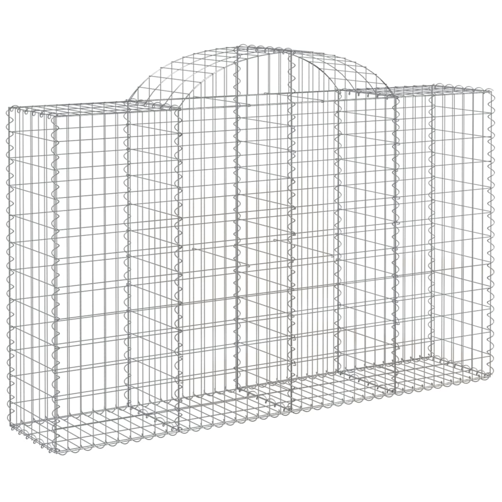 vidaXL Coșuri gabion arcuite 10 buc, 200x50x120/140 cm,fier galvanizat vidaXL Coșuri gabion arcuite 10 buc, 200x50x120/140 cm,fier galvanizat