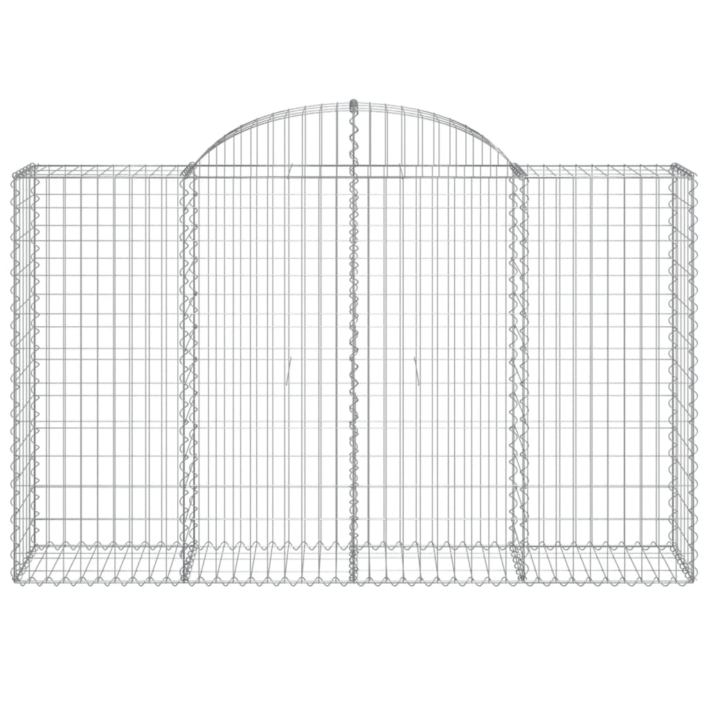 vidaXL Coșuri gabion arcuite 10 buc, 200x50x120/140 cm,fier galvanizat vidaXL Coșuri gabion arcuite 10 buc, 200x50x120/140 cm,fier galvanizat