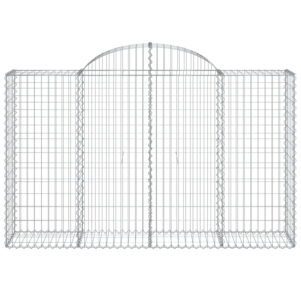 vidaXL Coșuri gabion arcuite 20 buc, 200x50x120/140cm, fier galvanizat vidaXL Coșuri gabion arcuite 20 buc, 200x50x120/140cm, fier galvanizat