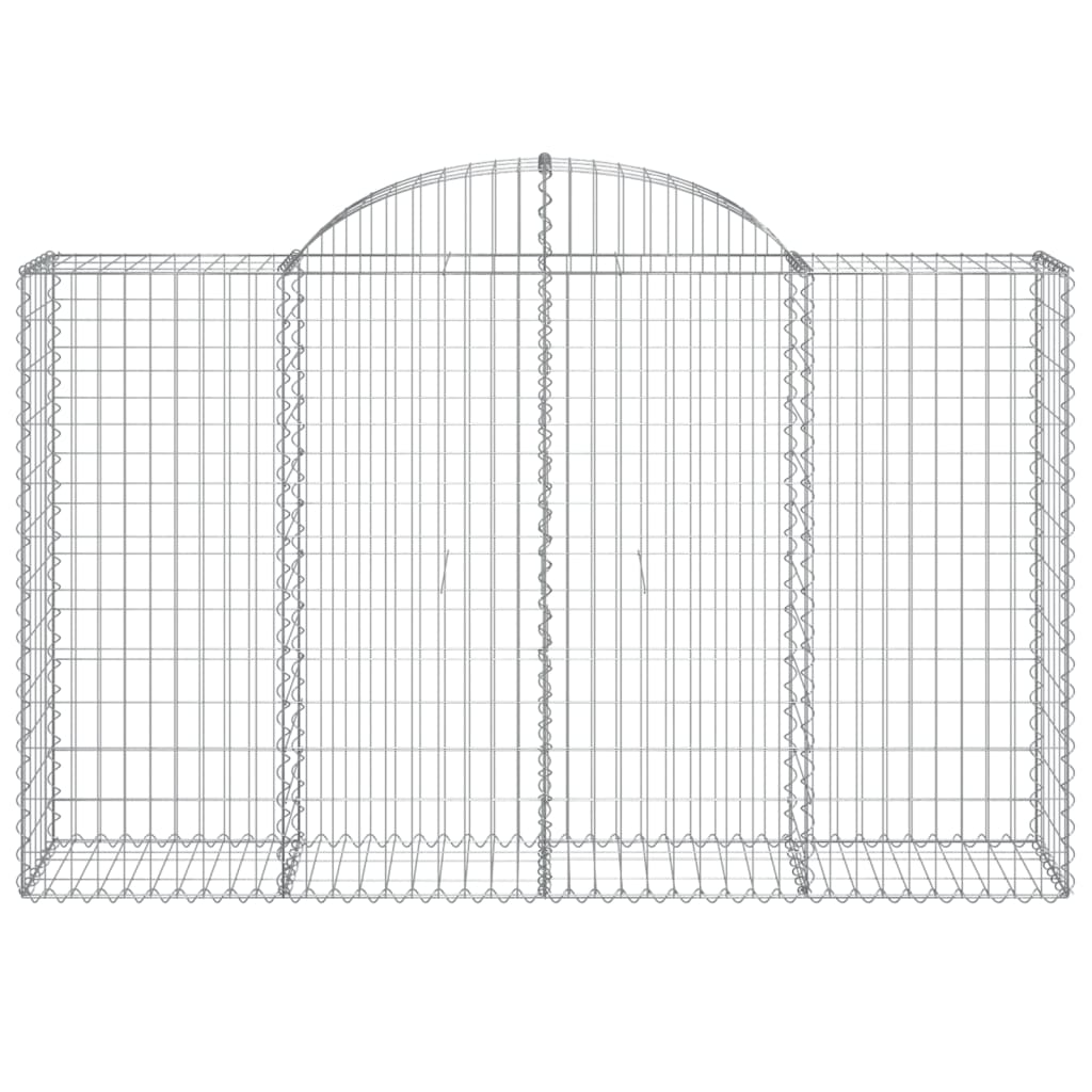 vidaXL Coșuri gabion arcuite 30 buc, 200x50x120/140cm, fier galvanizat vidaXL Coșuri gabion arcuite 30 buc, 200x50x120/140cm, fier galvanizat