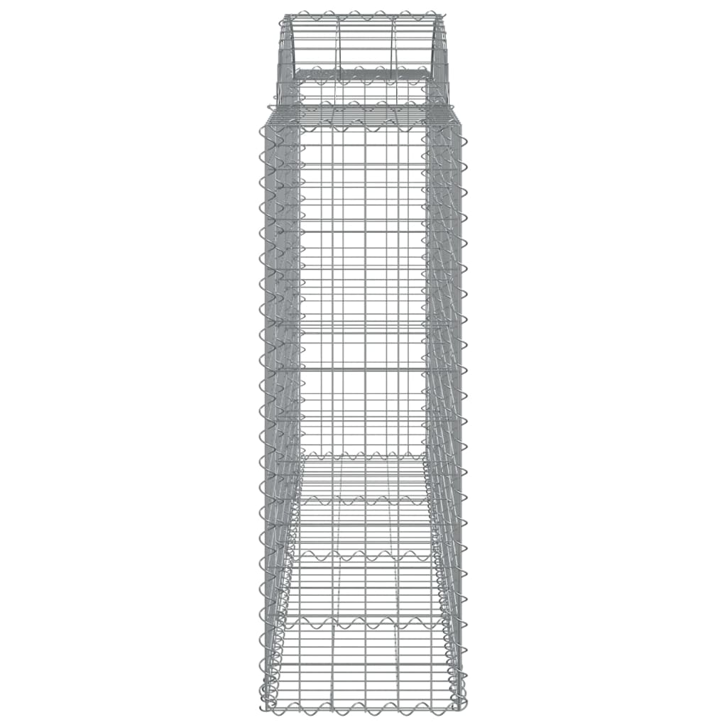 vidaXL Coșuri gabion arcuite 50 buc, 200x50x120/140cm, fier galvanizat