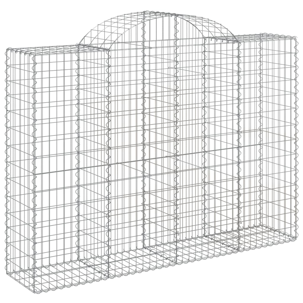 vidaXL Coșuri gabion arcuite 10 buc, 200x50x140/160cm, fier galvanizat vidaXL Coșuri gabion arcuite 10 buc, 200x50x140/160cm, fier galvanizat