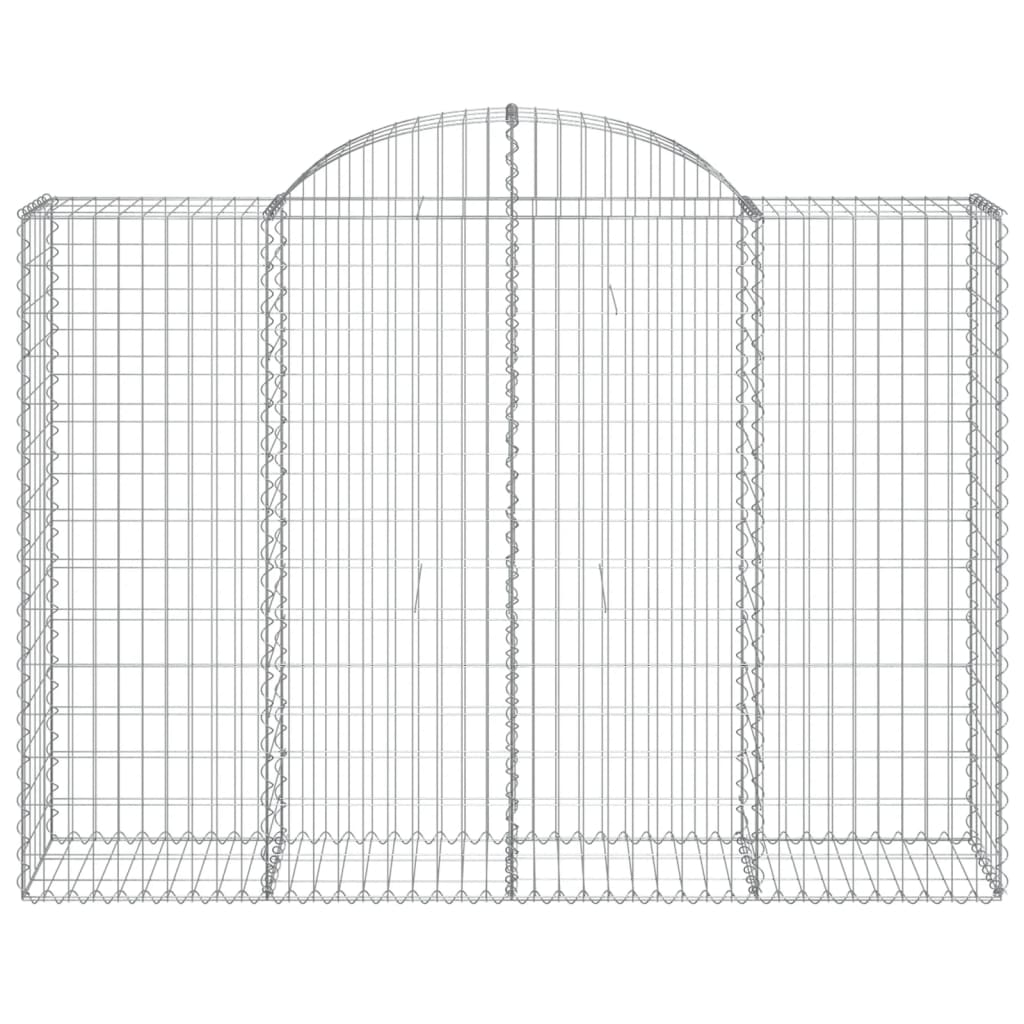 vidaXL Coșuri gabion arcuite 10 buc, 200x50x140/160cm, fier galvanizat vidaXL Coșuri gabion arcuite 10 buc, 200x50x140/160cm, fier galvanizat