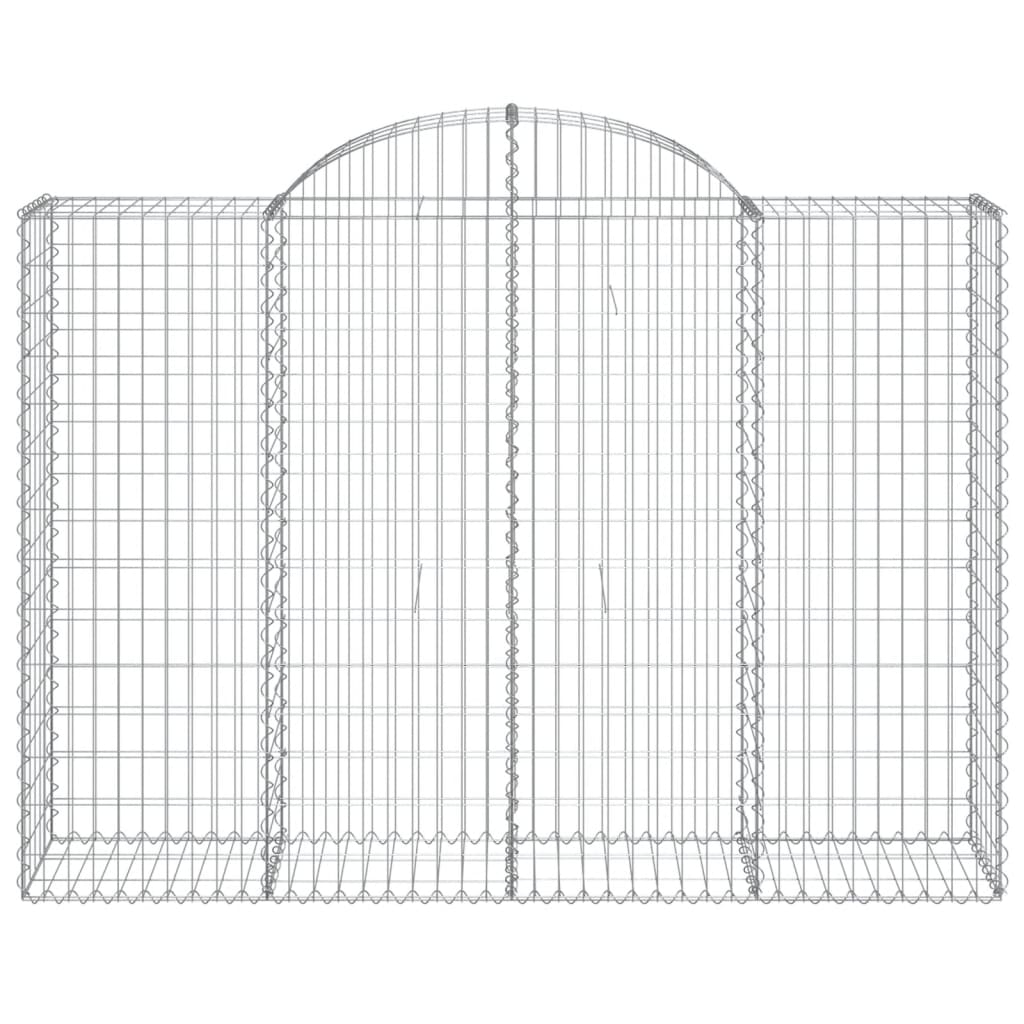 vidaXL Coșuri gabion arcuite 11 buc, 200x50x140/160cm, fier galvanizat vidaXL Coșuri gabion arcuite 11 buc, 200x50x140/160cm, fier galvanizat