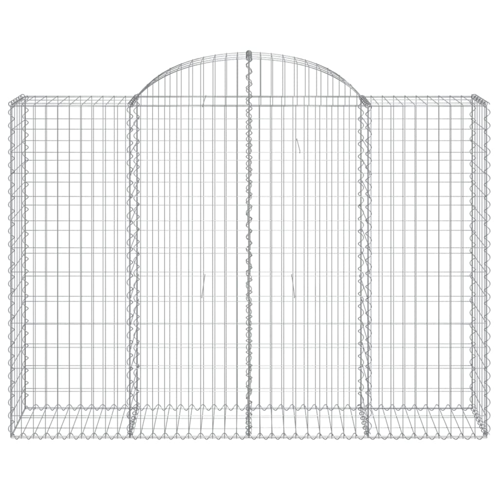 vidaXL Coșuri gabion arcuite 18 buc, 200x50x140/160cm, fier galvanizat vidaXL Coșuri gabion arcuite 18 buc, 200x50x140/160cm, fier galvanizat