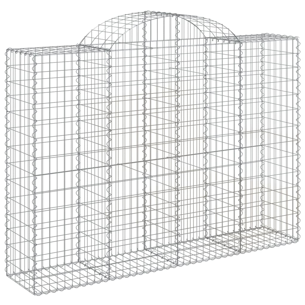 vidaXL Coșuri gabion arcuite 20 buc, 200x50x140/160cm, fier galvanizat vidaXL Coșuri gabion arcuite 20 buc, 200x50x140/160cm, fier galvanizat