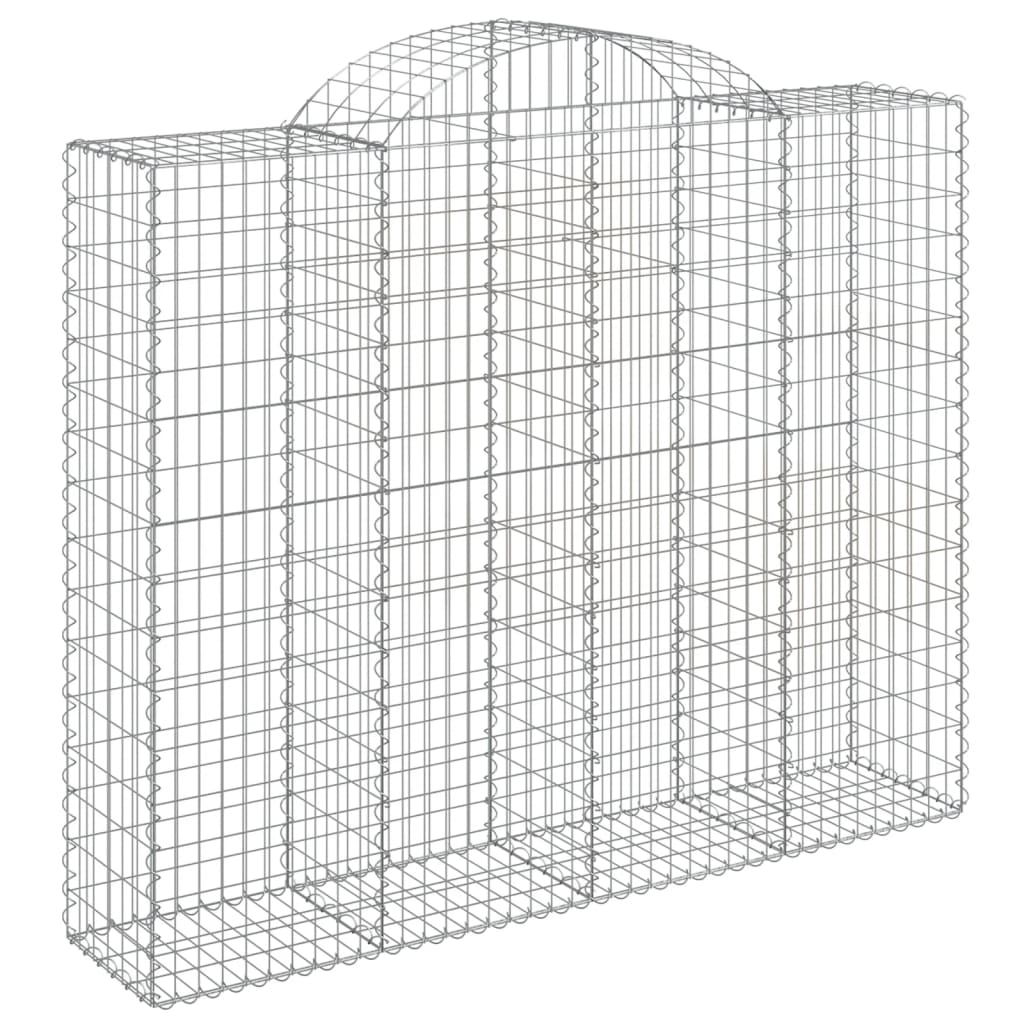 vidaXL Coșuri gabion arcuite 10 buc, 200x50x160/180cm, fier galvanizat vidaXL Coșuri gabion arcuite 10 buc, 200x50x160/180cm, fier galvanizat