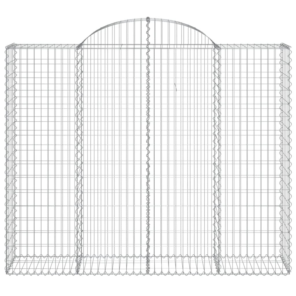 vidaXL Coș gabion arcuit, 11 buc, 200x50x160/180 cm, fier galvanizat vidaXL Coș gabion arcuit, 11 buc, 200x50x160/180 cm, fier galvanizat