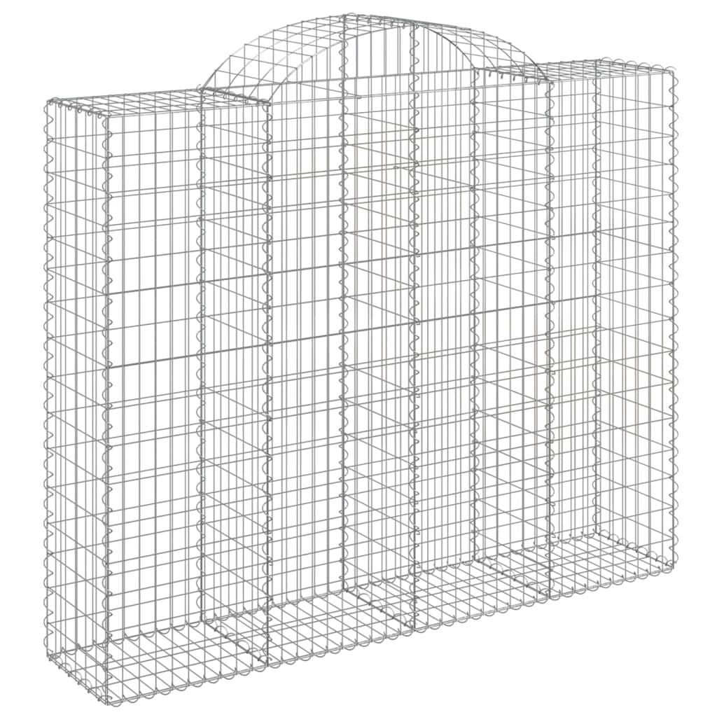 vidaXL Coș gabion arcuit, 12 buc, 200x50x160/180 cm, fier galvanizat vidaXL Coș gabion arcuit, 12 buc, 200x50x160/180 cm, fier galvanizat