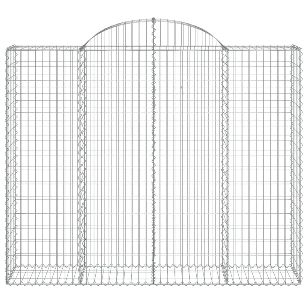 vidaXL Coș gabion arcuit, 13 buc, 200x50x160/180 cm, fier galvanizat vidaXL Coș gabion arcuit, 13 buc, 200x50x160/180 cm, fier galvanizat