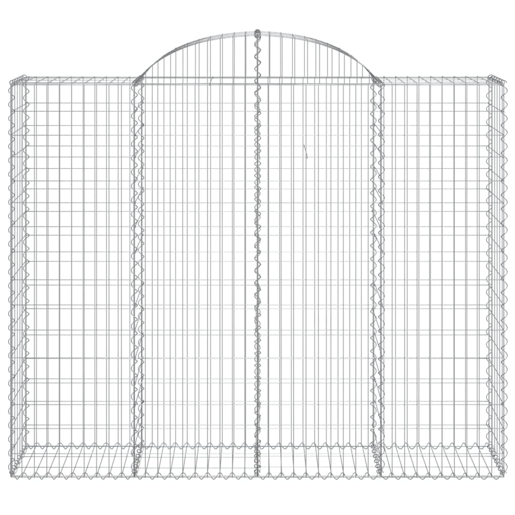 vidaXL Coșuri gabion arcuite 14 buc 200x50x160/180 cm, fier galvanizat vidaXL Coșuri gabion arcuite 14 buc 200x50x160/180 cm, fier galvanizat
