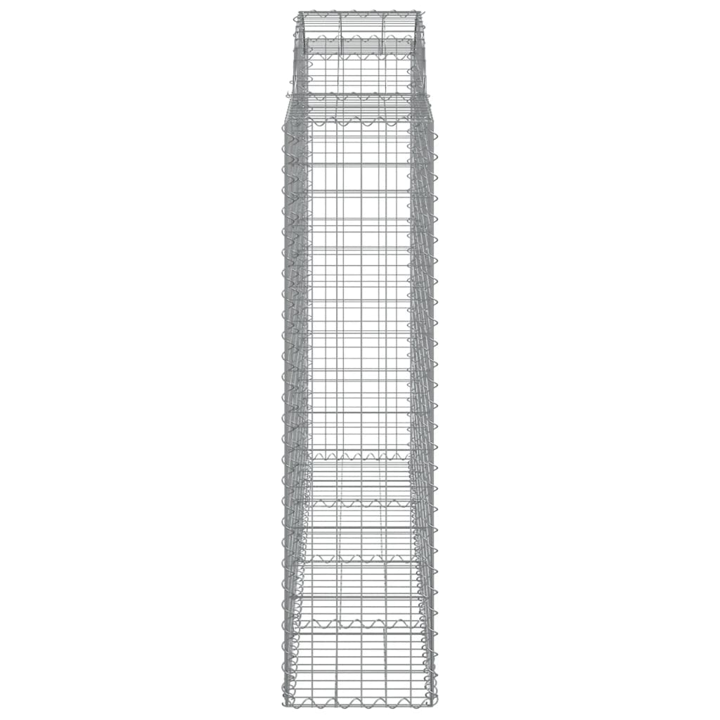 vidaXL Coș gabion arcuit, 18 buc, 200x50x160/180 cm, fier galvanizat vidaXL Coș gabion arcuit, 18 buc, 200x50x160/180 cm, fier galvanizat