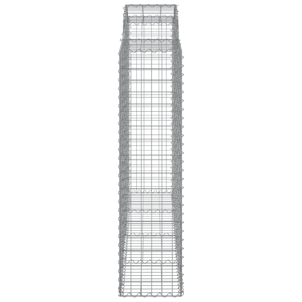 vidaXL Coș gabion arcuit, 25 buc, 200x50x160/180 cm, fier galvanizat