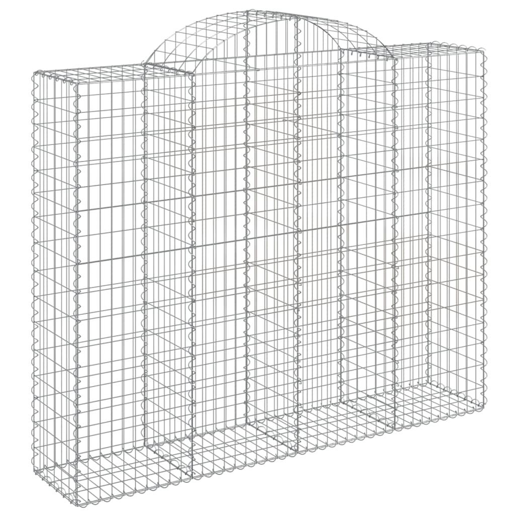 vidaXL Coșuri gabion arcuite 40 buc, 200x50x160/180cm, fier galvanizat vidaXL Coșuri gabion arcuite 40 buc, 200x50x160/180cm, fier galvanizat