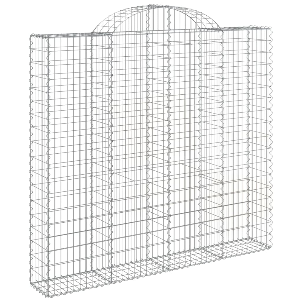 vidaXL Coșuri gabion arcuite 10 buc, 200x50x180/200cm, fier galvanizat vidaXL Coșuri gabion arcuite 10 buc, 200x50x180/200cm, fier galvanizat