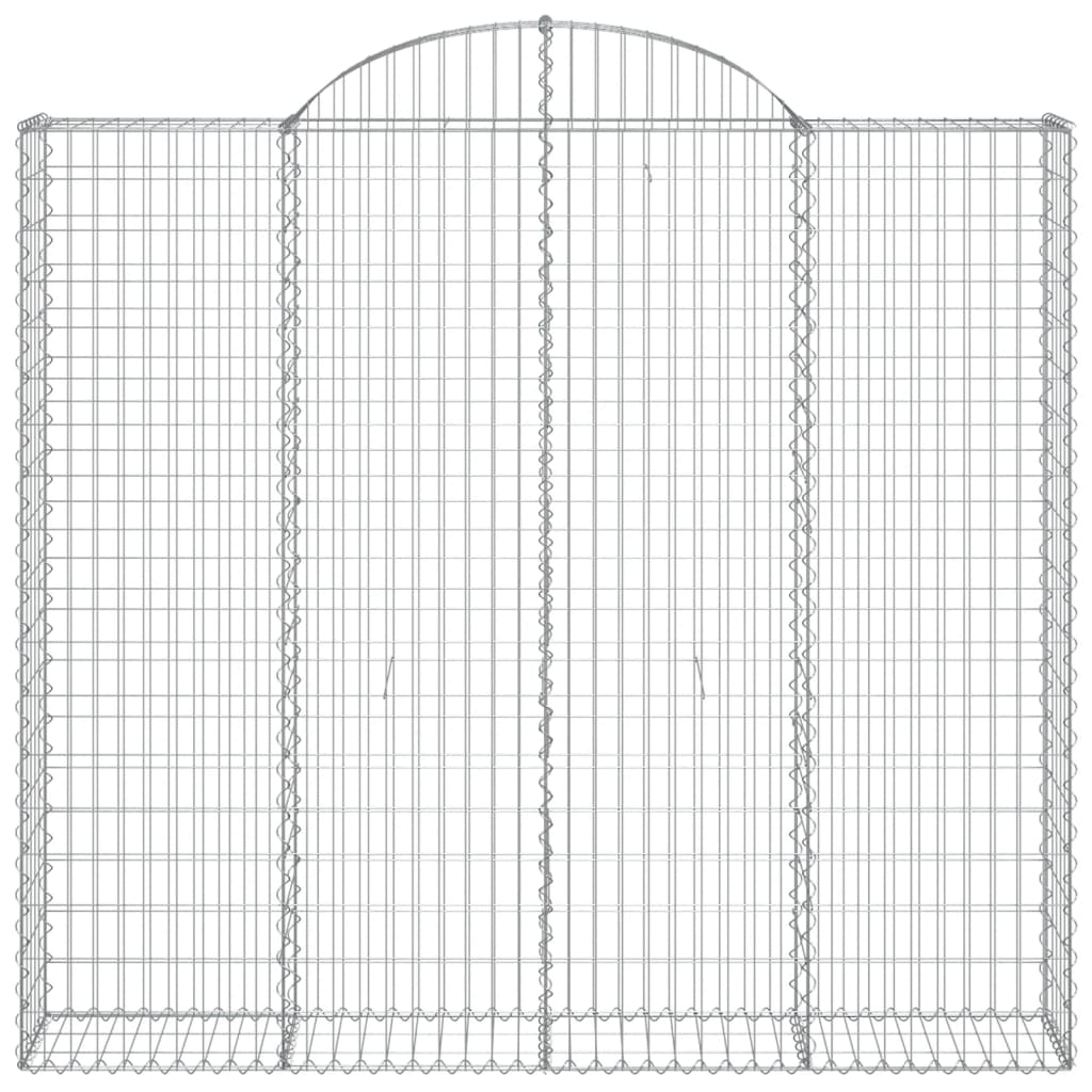 vidaXL Coșuri gabion arcuite 10 buc, 200x50x180/200cm, fier galvanizat vidaXL Coșuri gabion arcuite 10 buc, 200x50x180/200cm, fier galvanizat