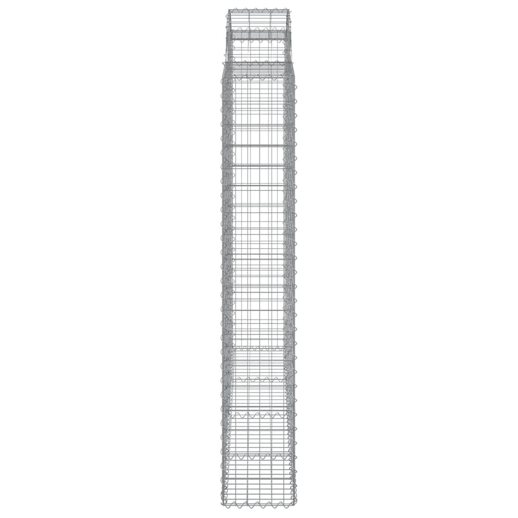 vidaXL Coșuri gabion arcuite 10 buc, 200x50x180/200cm, fier galvanizat vidaXL Coșuri gabion arcuite 10 buc, 200x50x180/200cm, fier galvanizat