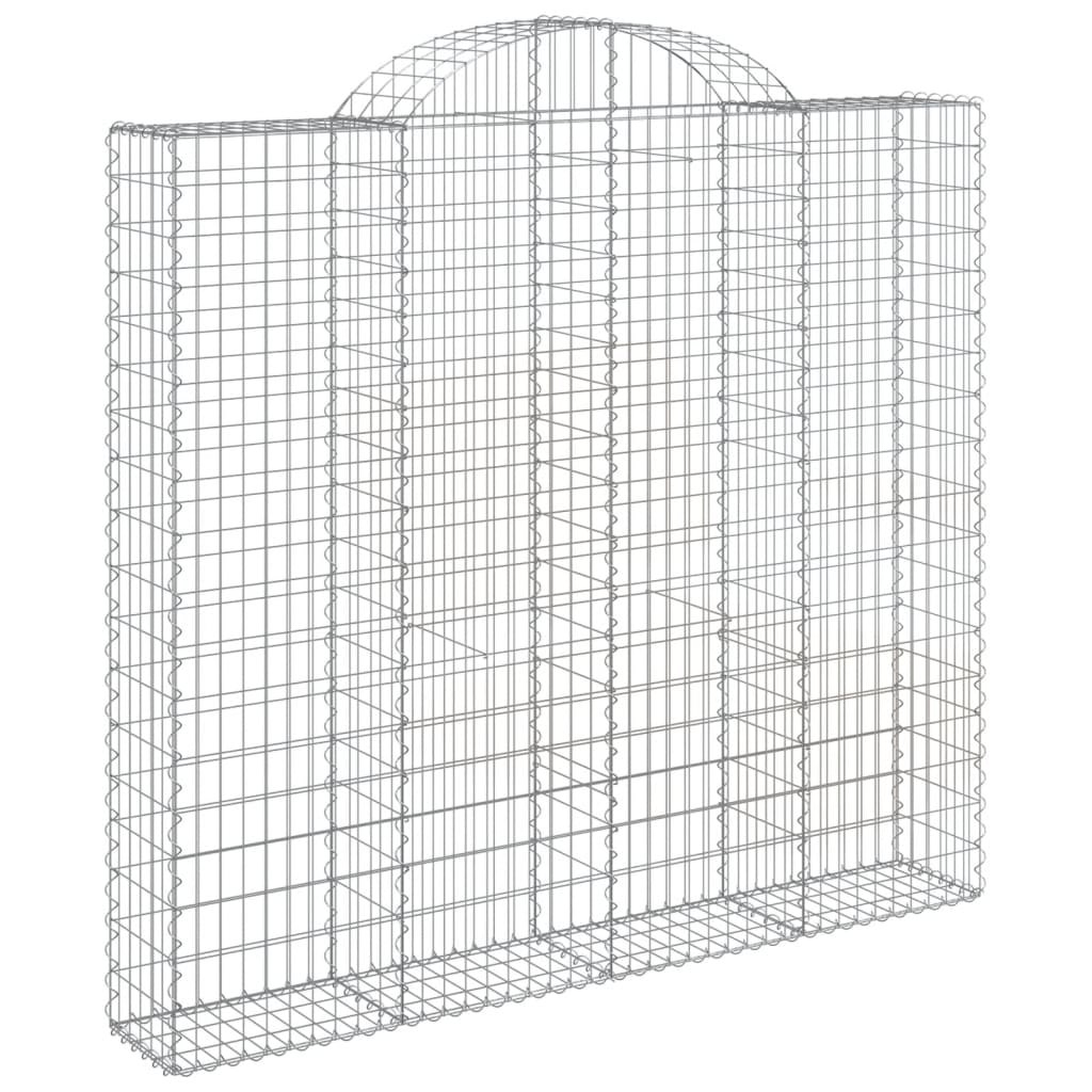 vidaXL Coșuri gabion arcuite 11 buc, 200x50x180/200cm, fier galvanizat vidaXL Coșuri gabion arcuite 11 buc, 200x50x180/200cm, fier galvanizat
