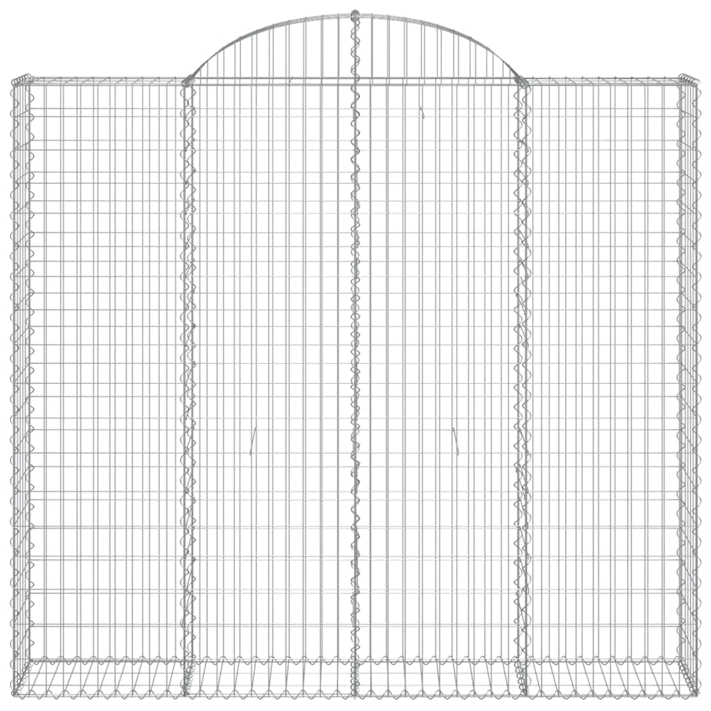 vidaXL Coșuri gabion arcuite 11 buc, 200x50x180/200cm, fier galvanizat vidaXL Coșuri gabion arcuite 11 buc, 200x50x180/200cm, fier galvanizat