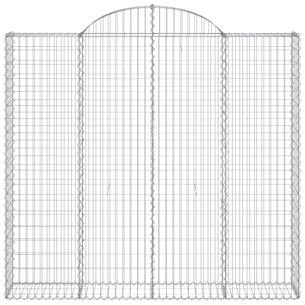 vidaXL Coșuri gabion arcuite 13 buc, 200x50x180/200cm, fier galvanizat vidaXL Coșuri gabion arcuite 13 buc, 200x50x180/200cm, fier galvanizat