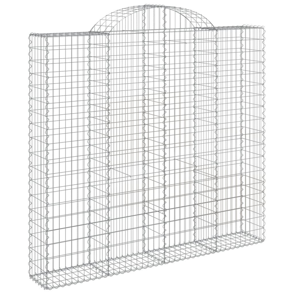 vidaXL Coșuri gabion arcuite 18 buc, 200x50x180/200cm, fier galvanizat vidaXL Coșuri gabion arcuite 18 buc, 200x50x180/200cm, fier galvanizat