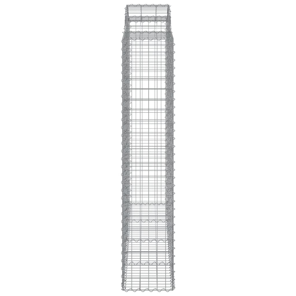 vidaXL Coșuri gabion arcuite, 8 buc 200x50x200/220 cm, fier galvanizat