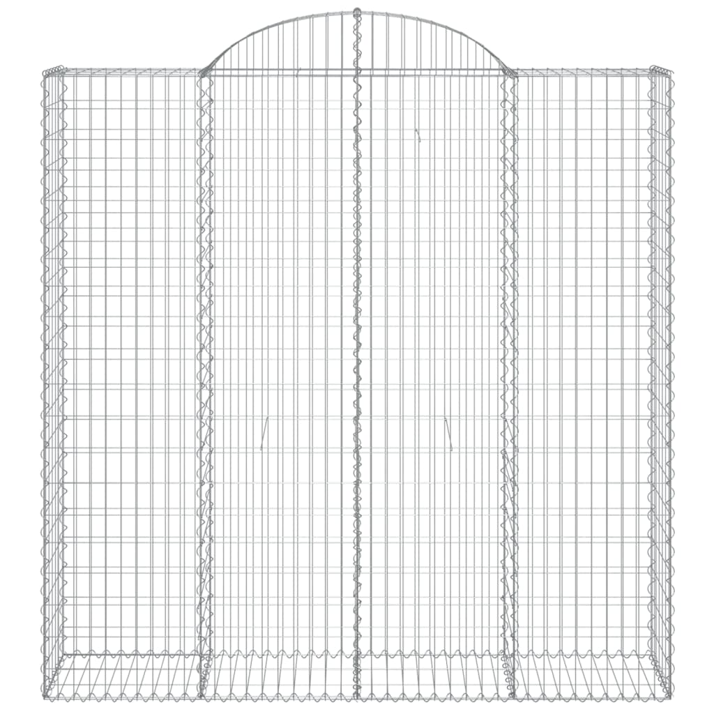 vidaXL Coșuri gabion arcuite, 11 buc 200x50x200/220cm, fier galvanizat
