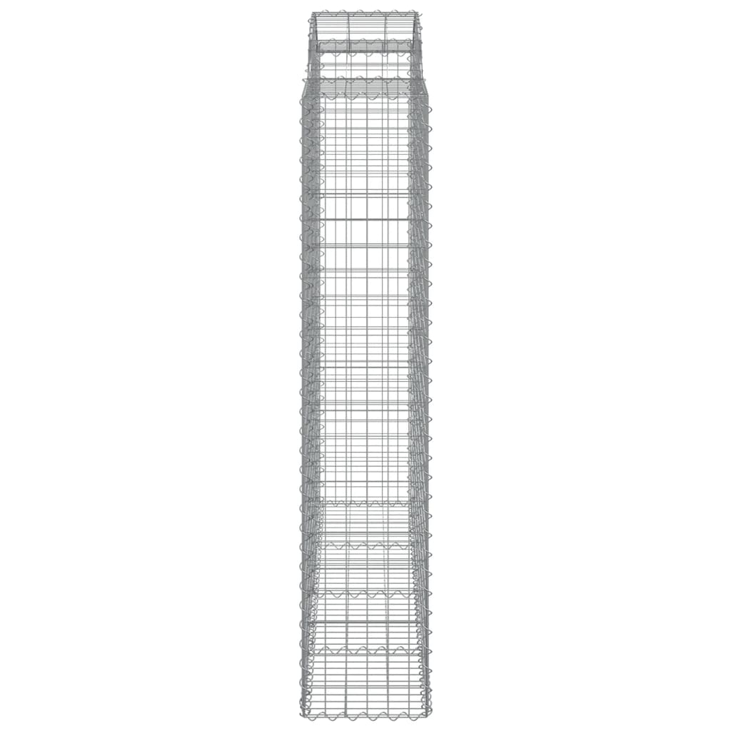 vidaXL Coșuri gabion arcuite, 11 buc 200x50x200/220cm, fier galvanizat