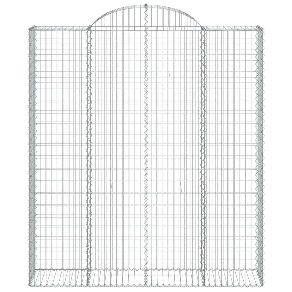 vidaXL Coșuri gabion arcuite, 13 buc 200x50x220/240cm, fier galvanizat