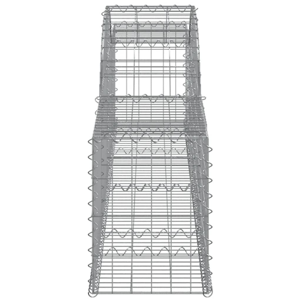vidaXL Coșuri gabion arcuite, 13 buc., 300x30x40/60cm, fier galvanizat vidaXL Coșuri gabion arcuite, 13 buc., 300x30x40/60cm, fier galvanizat