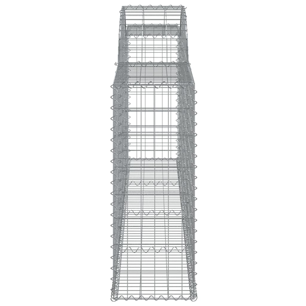 vidaXL Coșuri gabion arcuite 13 buc, 300x30x80/100 cm, fier galvanizat vidaXL Coșuri gabion arcuite 13 buc, 300x30x80/100 cm, fier galvanizat