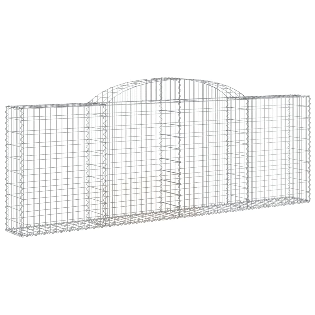 vidaXL Coșuri gabion arcuite 11 buc, 300x30x100/120 cm fier galvanizat vidaXL Coșuri gabion arcuite 11 buc, 300x30x100/120 cm fier galvanizat
