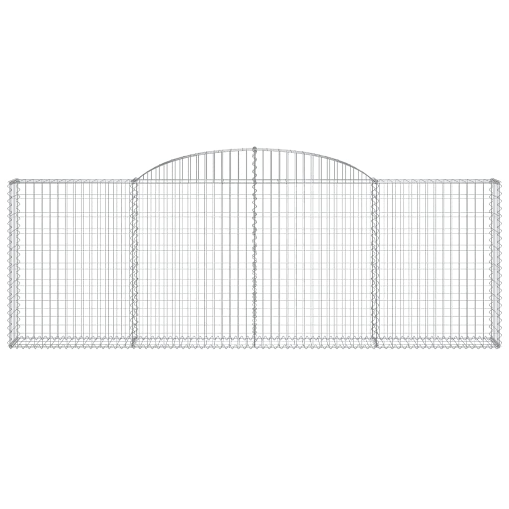 vidaXL Coșuri gabion arcuite 11 buc, 300x30x100/120 cm fier galvanizat vidaXL Coșuri gabion arcuite 11 buc, 300x30x100/120 cm fier galvanizat