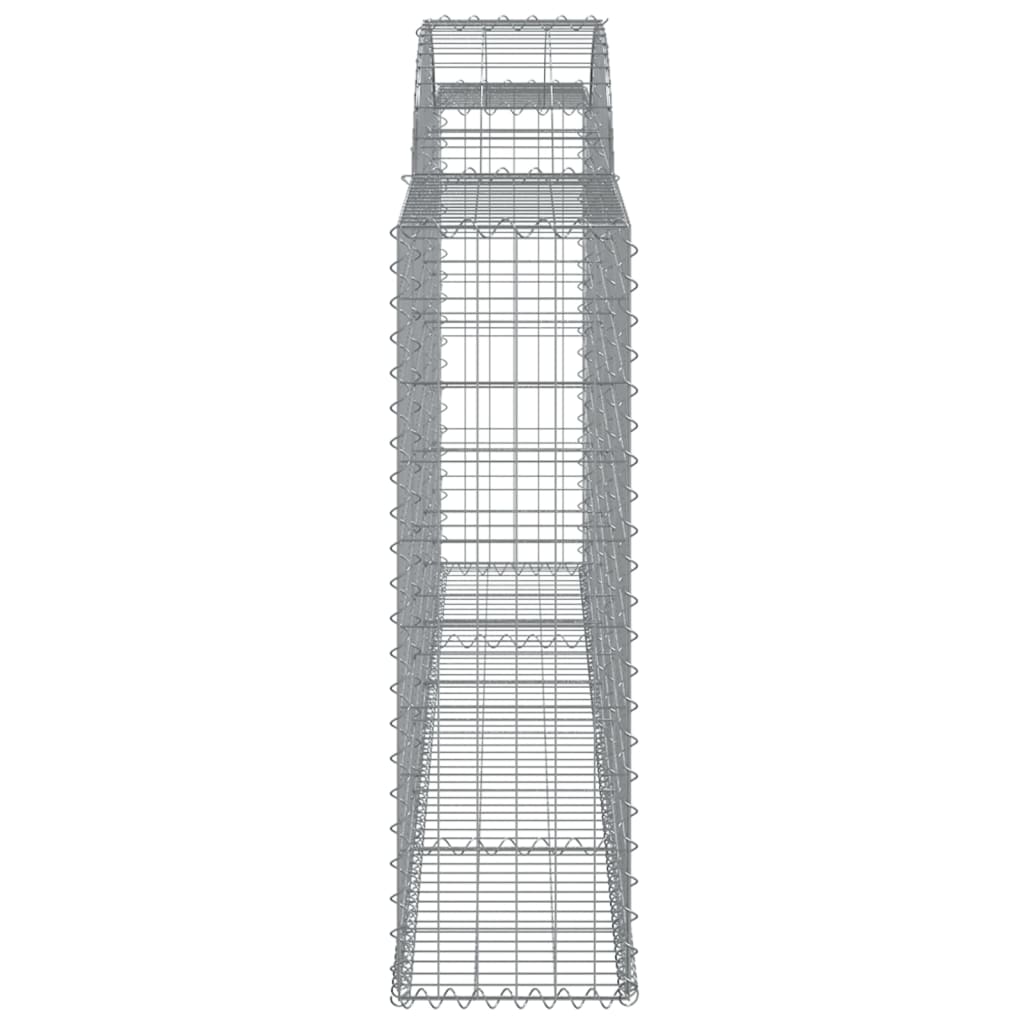 vidaXL Coșuri gabion arcuite 11 buc, 300x30x100/120 cm fier galvanizat vidaXL Coșuri gabion arcuite 11 buc, 300x30x100/120 cm fier galvanizat