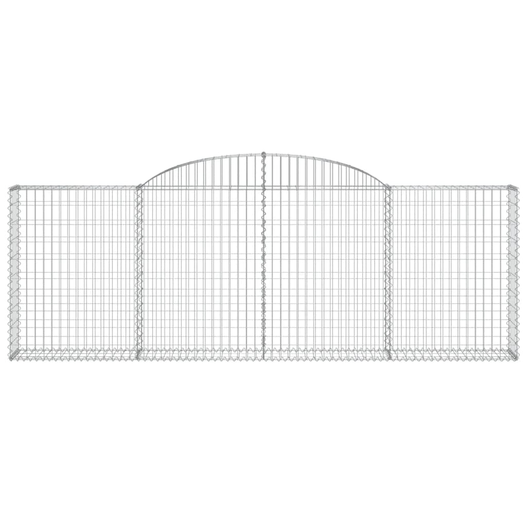 vidaXL Coșuri gabion arcuite 12 buc, 300x30x100/120 cm fier galvanizat vidaXL Coșuri gabion arcuite 12 buc, 300x30x100/120 cm fier galvanizat