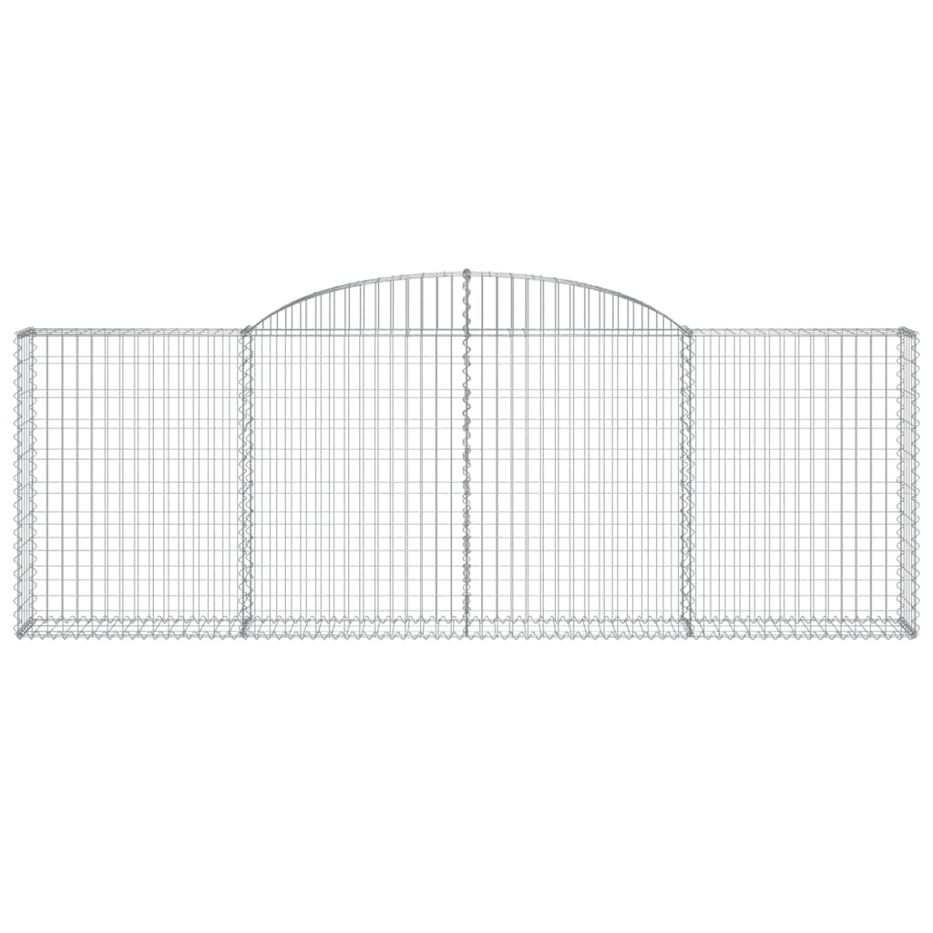vidaXL Coșuri gabion arcuite 13 buc, 300x30x100/120 cm fier galvanizat vidaXL Coșuri gabion arcuite 13 buc, 300x30x100/120 cm fier galvanizat