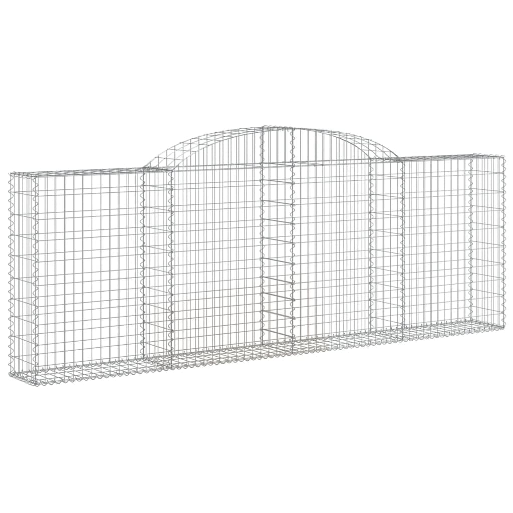 vidaXL Coșuri gabion arcuite 17 buc, 300x30x100/120 cm fier galvanizat vidaXL Coșuri gabion arcuite 17 buc, 300x30x100/120 cm fier galvanizat