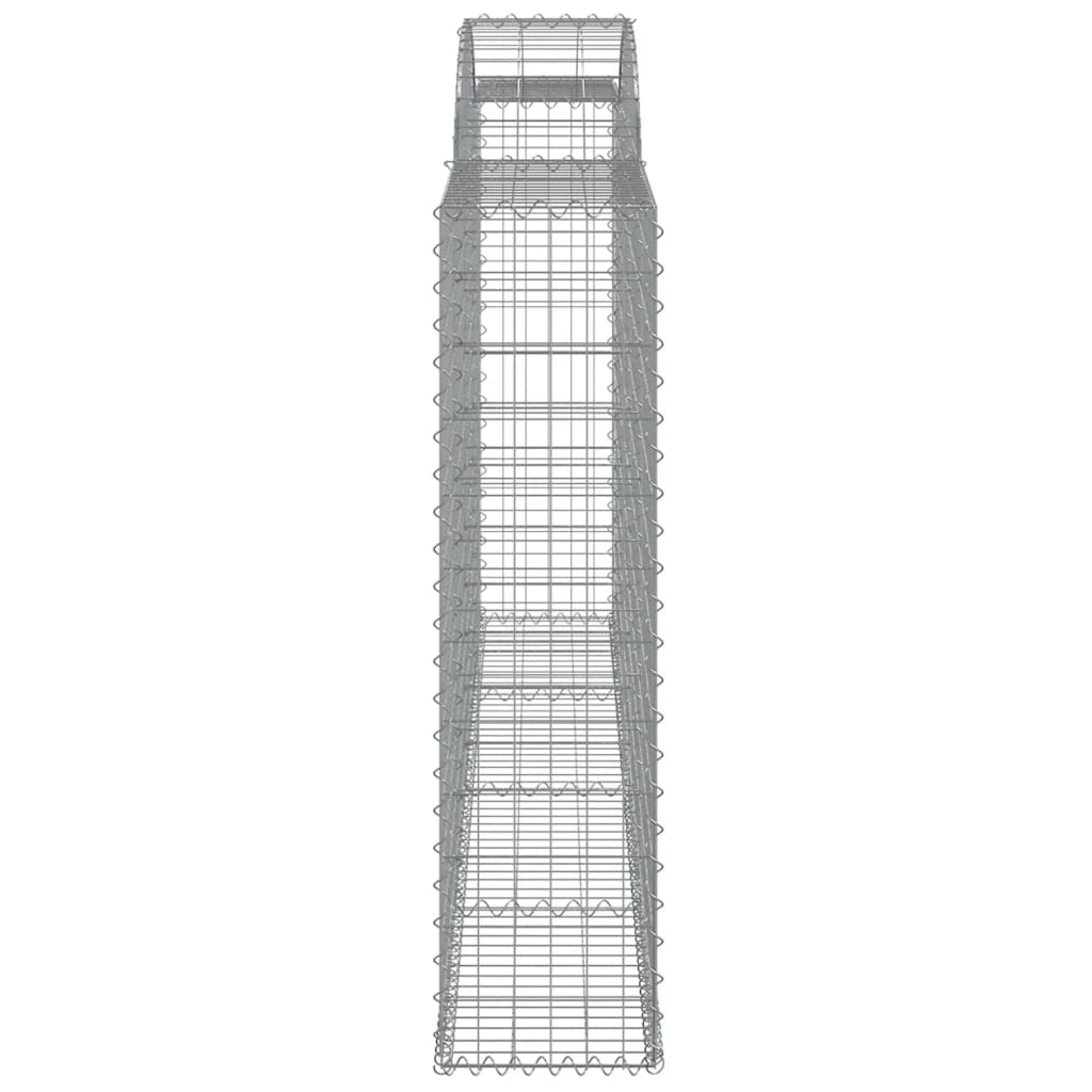 vidaXL Coșuri gabion arcuite 7 buc, 300x30x120/140 cm, fier galvanizat vidaXL Coșuri gabion arcuite 7 buc, 300x30x120/140 cm, fier galvanizat