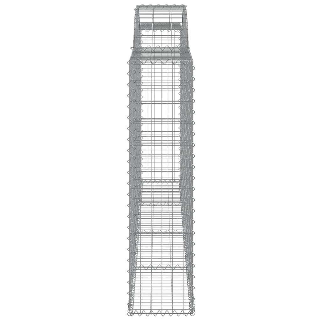 vidaXL Coșuri gabion arcuite 13 buc. 300x30x120/140 cm fier galvanizat vidaXL Coșuri gabion arcuite 13 buc. 300x30x120/140 cm fier galvanizat