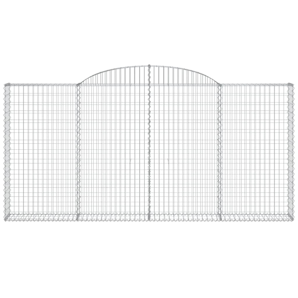 vidaXL Coșuri gabion arcuite 10 buc, 300x30x140/160cm, fier galvanizat vidaXL Coșuri gabion arcuite 10 buc, 300x30x140/160cm, fier galvanizat