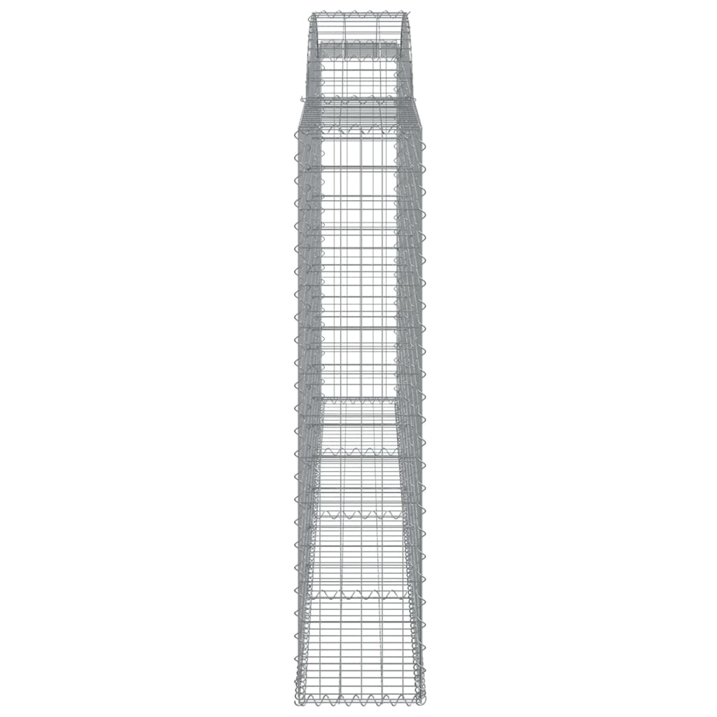 vidaXL Coșuri gabion arcuite 10 buc, 300x30x140/160cm, fier galvanizat vidaXL Coșuri gabion arcuite 10 buc, 300x30x140/160cm, fier galvanizat