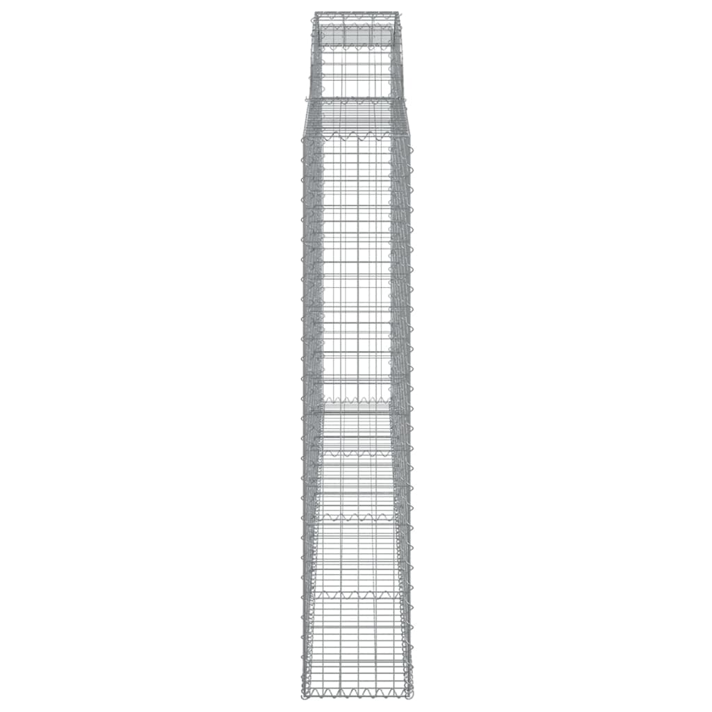 vidaXL Coșuri gabion arcuite 6 buc. 300x30x160/180 cm, fier galvanizat vidaXL Coșuri gabion arcuite 6 buc. 300x30x160/180 cm, fier galvanizat