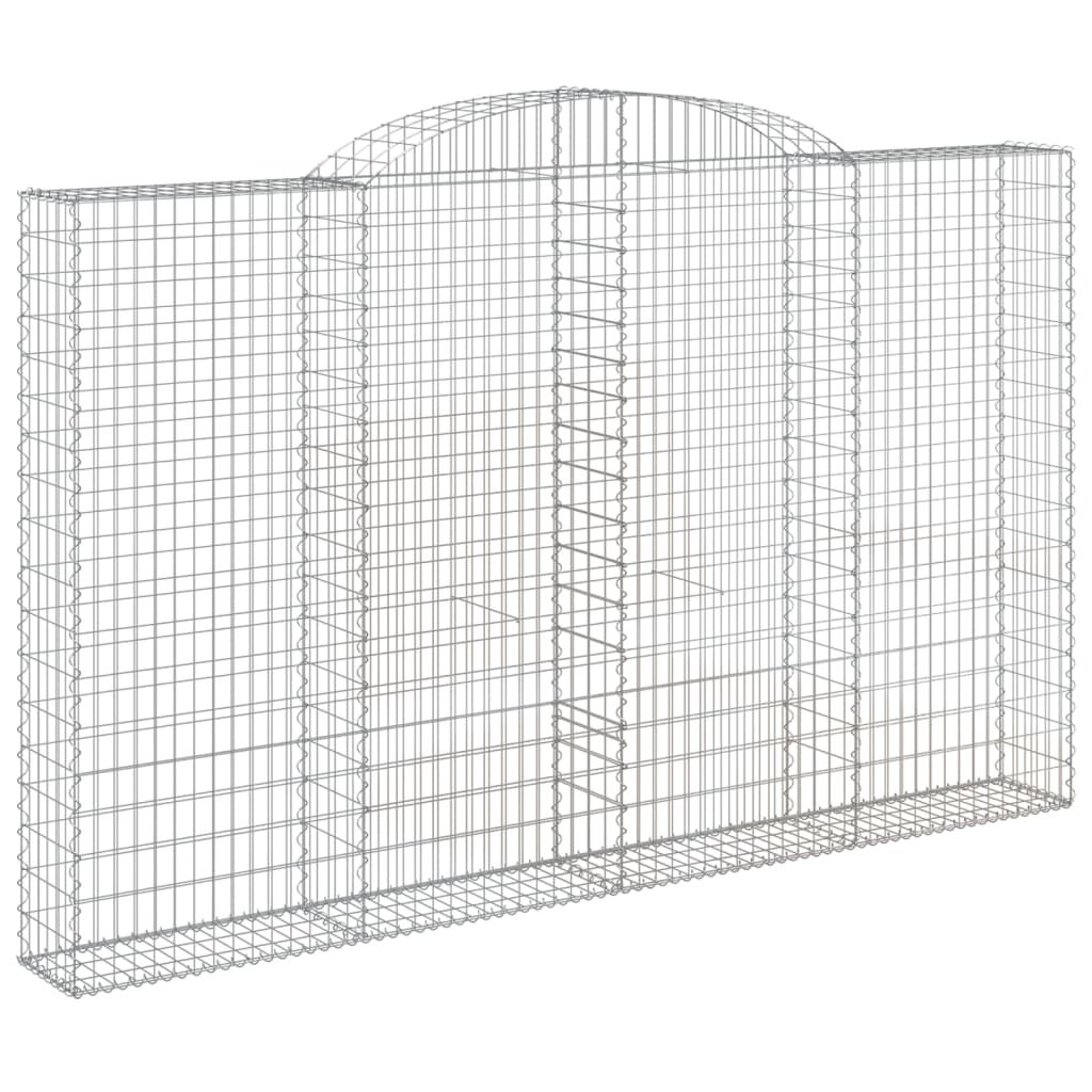 vidaXL Coșuri gabion arcuite 5 buc, 300x30x180/200 cm, fier galvanizat vidaXL Coșuri gabion arcuite 5 buc, 300x30x180/200 cm, fier galvanizat