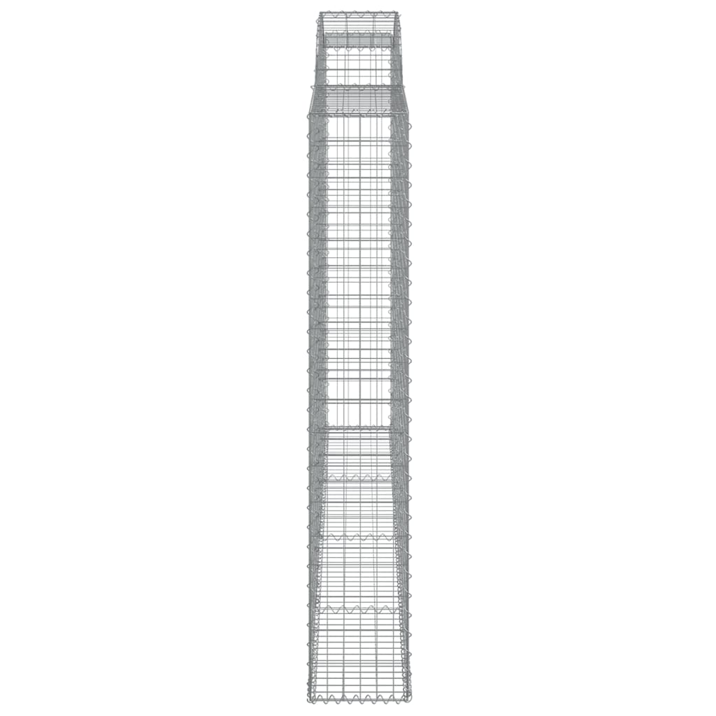 vidaXL Coșuri gabion arcuite 5 buc, 300x30x180/200 cm, fier galvanizat vidaXL Coșuri gabion arcuite 5 buc, 300x30x180/200 cm, fier galvanizat